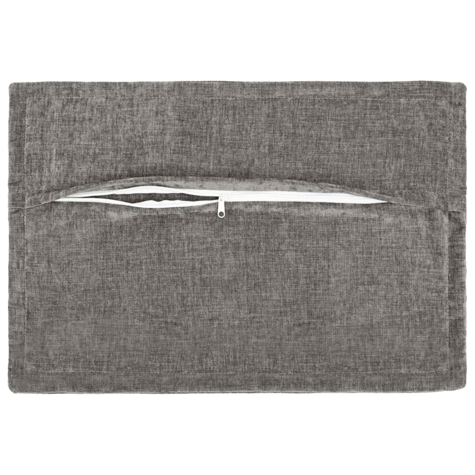 Kissenbezug 2 Stk. HOUTEN Dunkelgrau 30 x 30 cm Chenille-Stoff