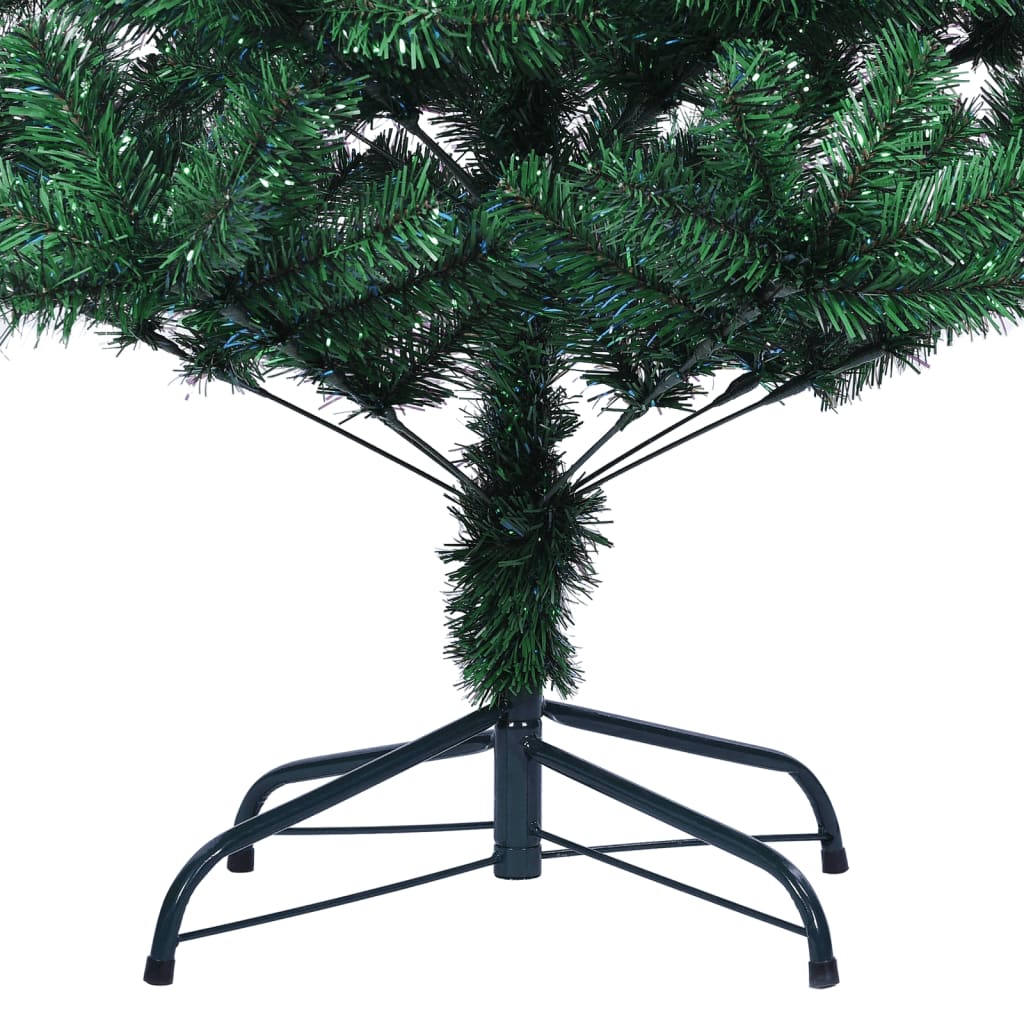 Künstlicher Weihnachtsbaum Schillernde Spitzen Weiß 180 cm PVC