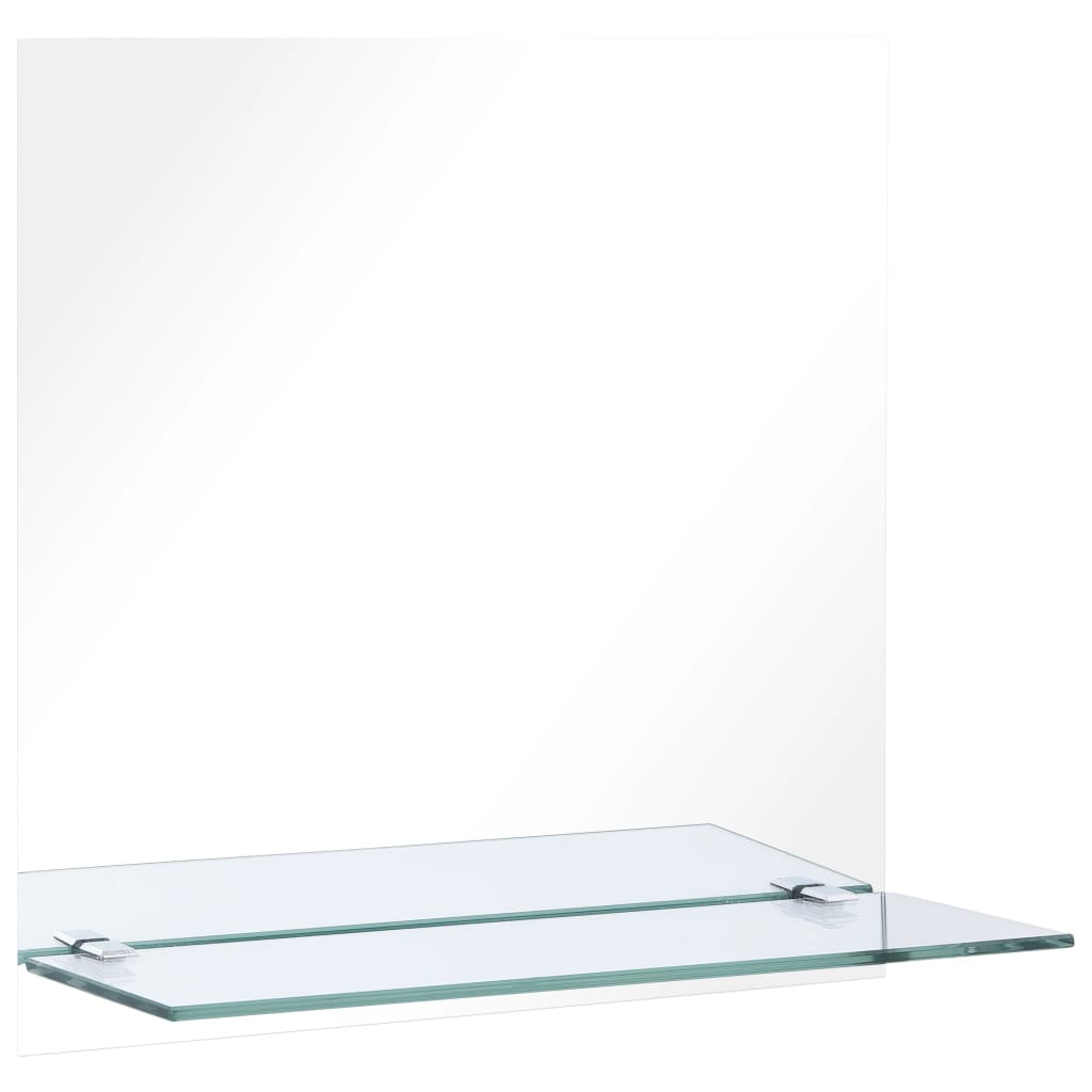 Wandspiegel mit Regal 20×40 cm Hartglas