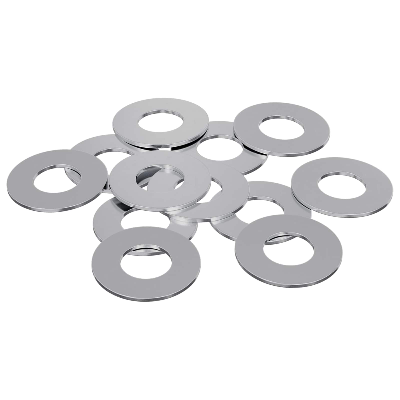 Unterlegscheiben 2 pcs Silber 10 x 10 x 0,8 mm Eisen
