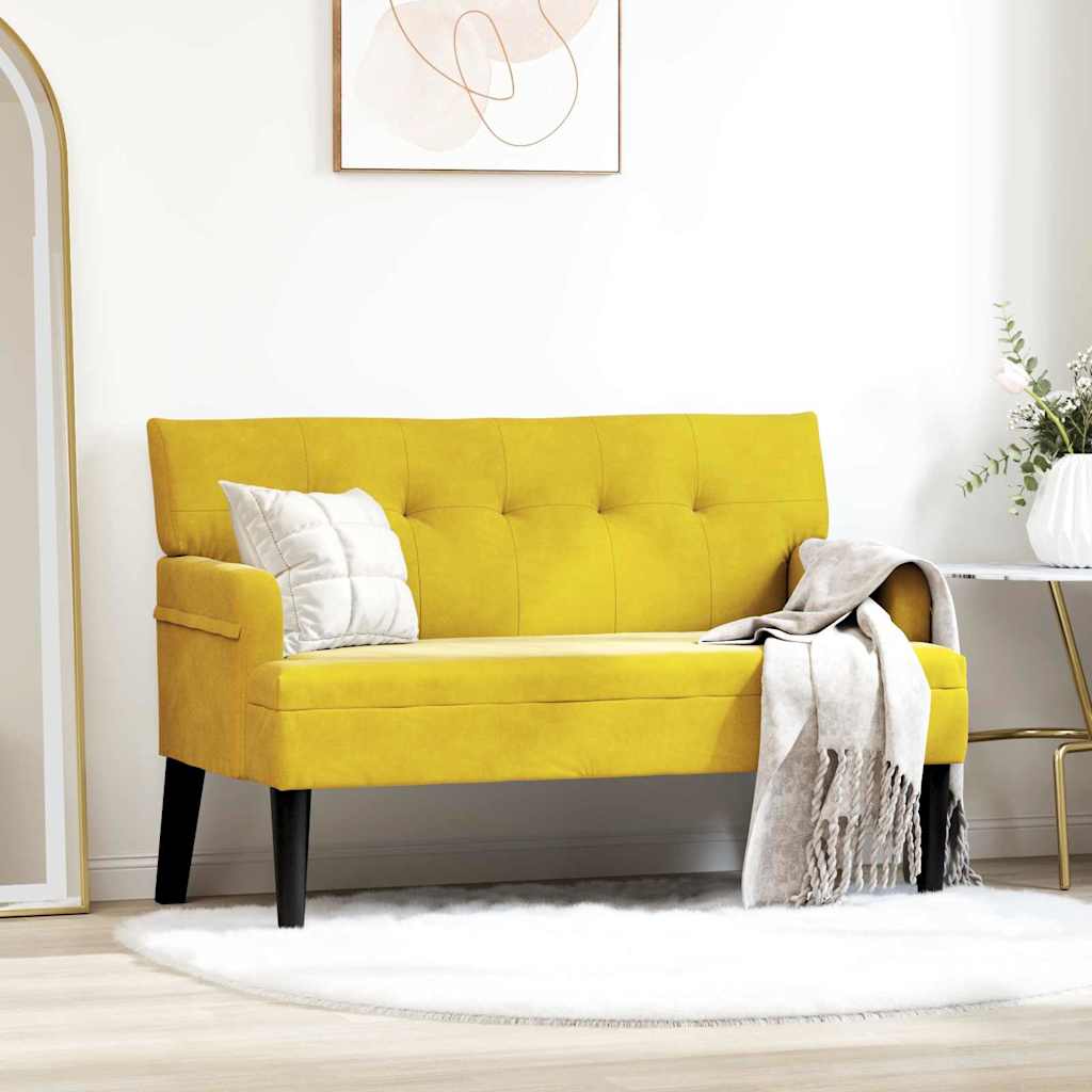 Chesterfield Bank Hellgrau 112 x 65,5 x 75 cm Samt