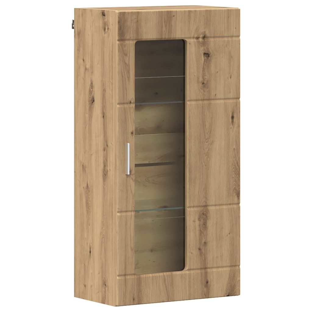 Highboard mit Regal FLORIN Weiß 60 x 35 x 182 cm Holzwerkstoff