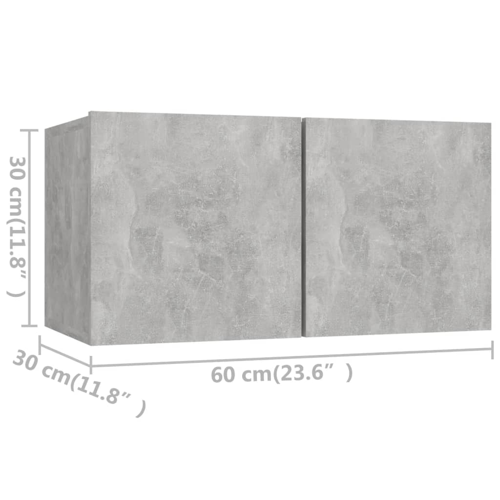 4-tlg. TV-Schrank-Set Weiß Holzwerkstoff