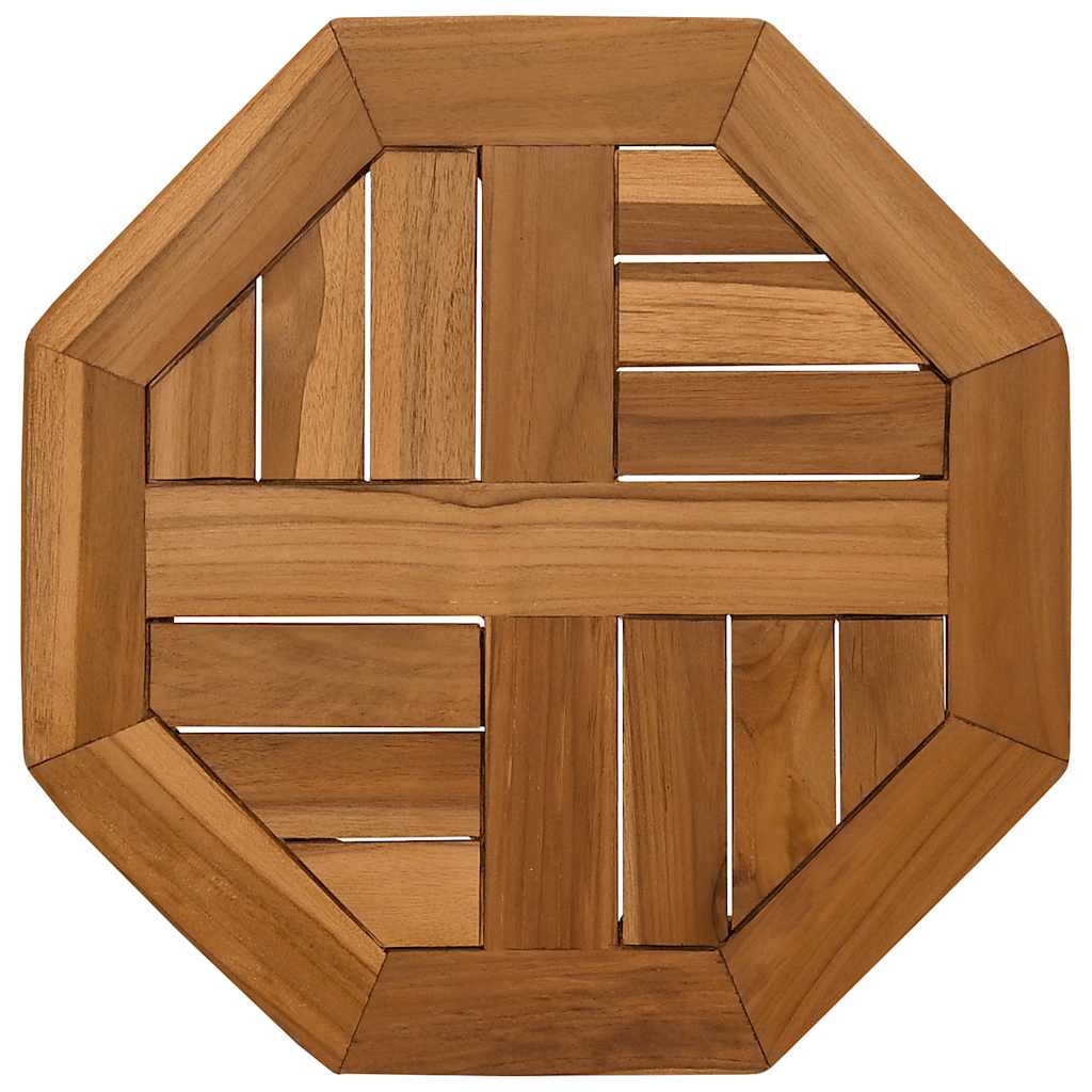 Tischplatte Massivholz Teak Rund 2,5 cm 40 cm