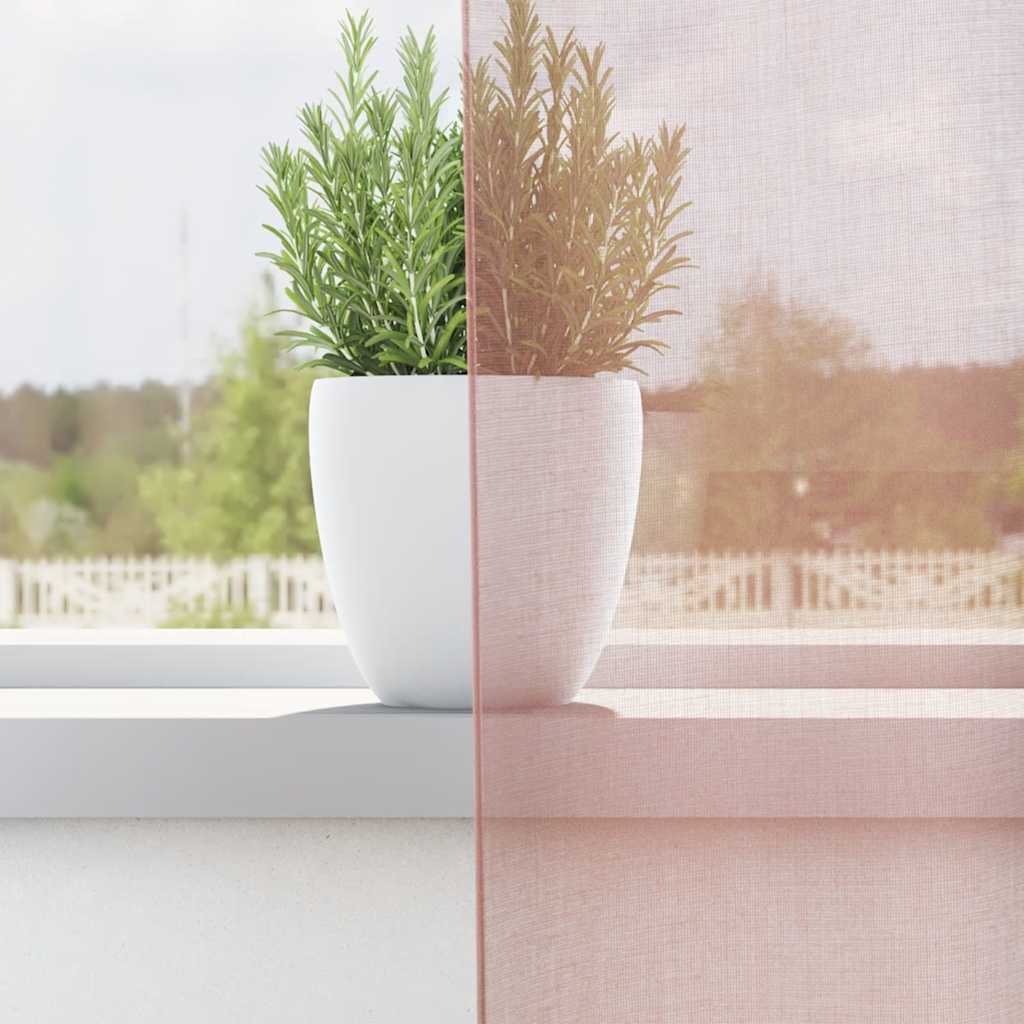 Voile Vorhänge mit Ösen 2 Stk. Apfelgrün 140x140 cm