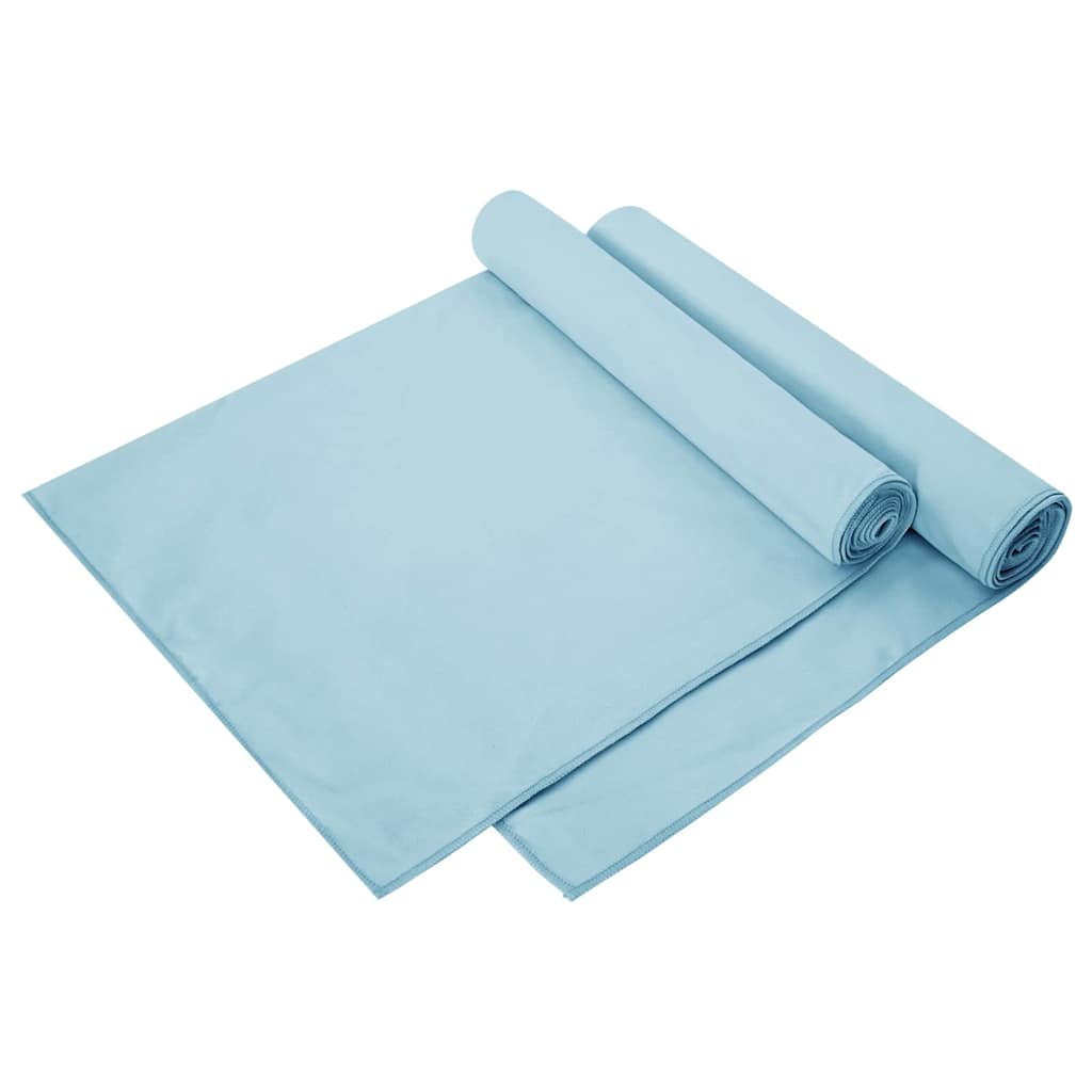 Sporthandtücher 2 pcs Schwarz 50 x 30 cm Polyester und Polyamid