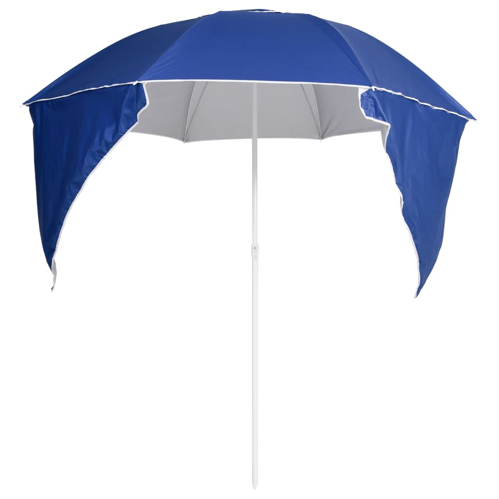 Strandschirm mit Seitenteilen Sandfarbe 215 cm
