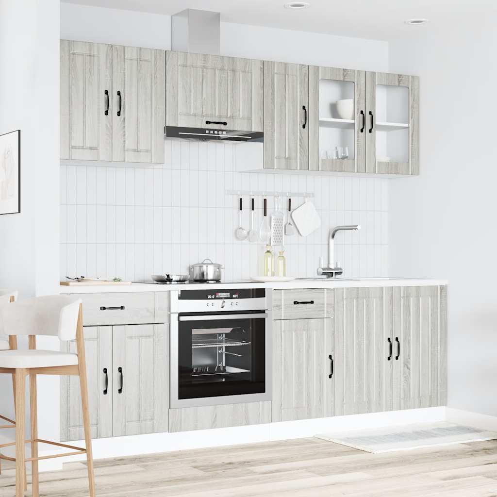 8-tlg. Küchenschrank-Set Kalmar Weiß Holzwerkstoff