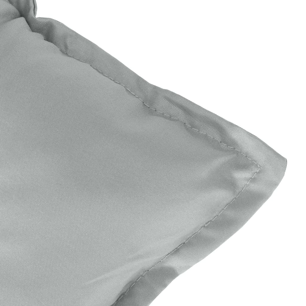 Niedriglehner-Auflagen 2 Stk Melange Anthrazit 100x50x7cm Stoff