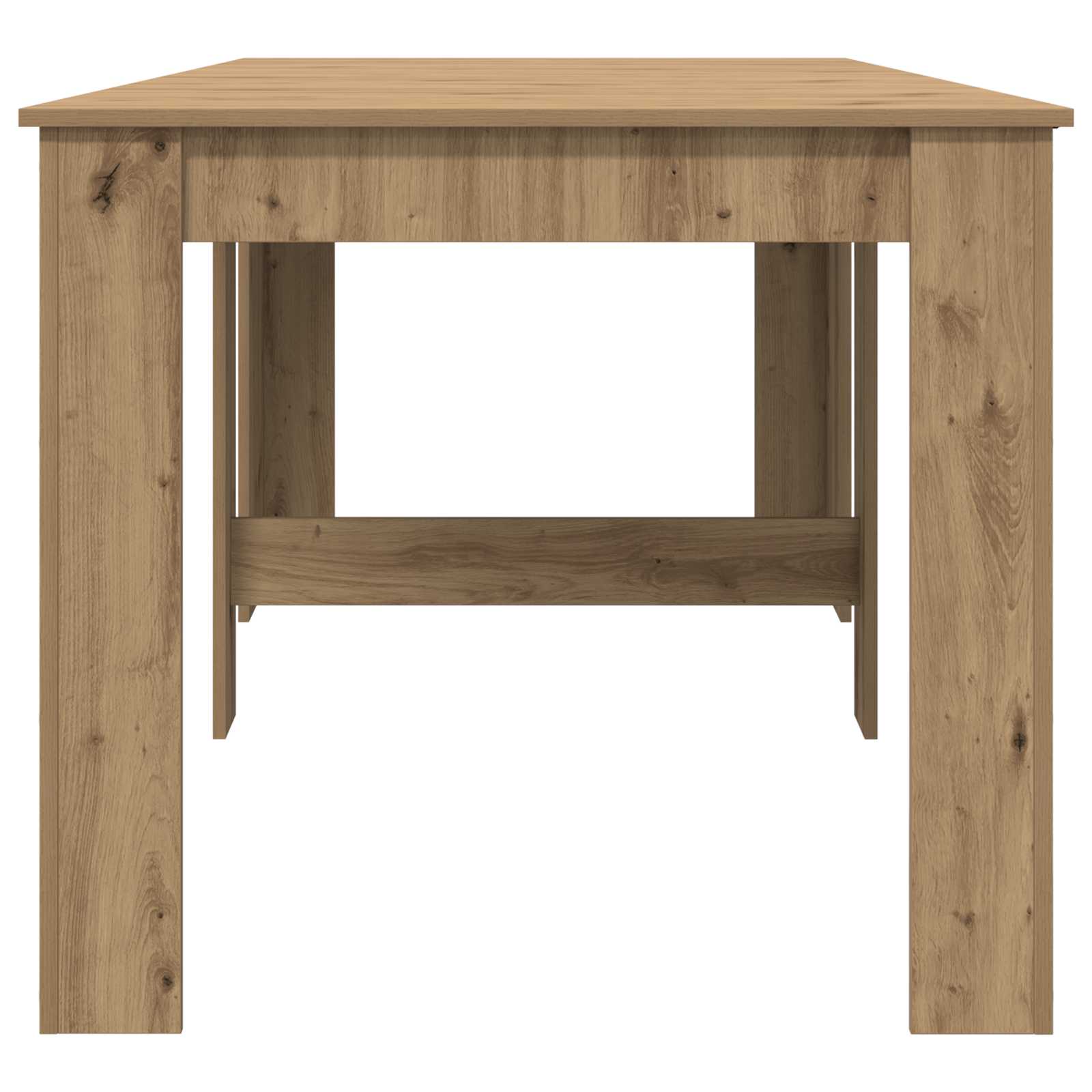 Esstisch 180 x 85 x 75 cm Holzwerkstoff Schwarze Eiche