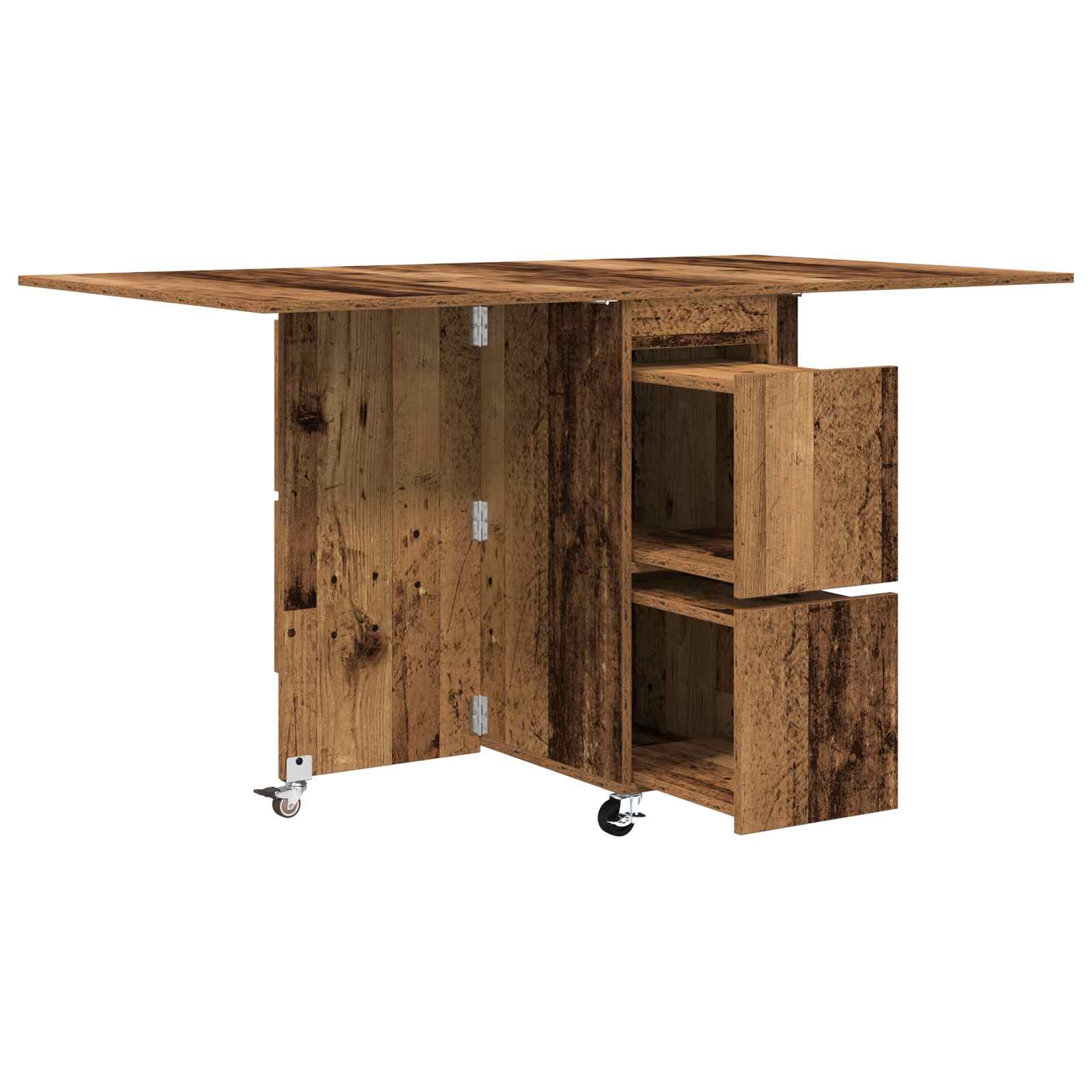 Esstisch 2 pcs 140 x 80 x 77 cm Holzwerkstoff Weiß Rechtwinklig