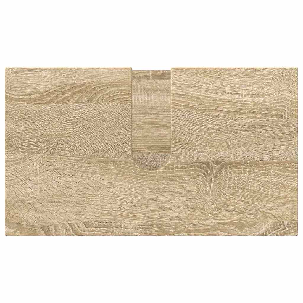 Badezimmermöbel-Set mit Tür 3 pcs Weiß Holzwerkstoff & Metall