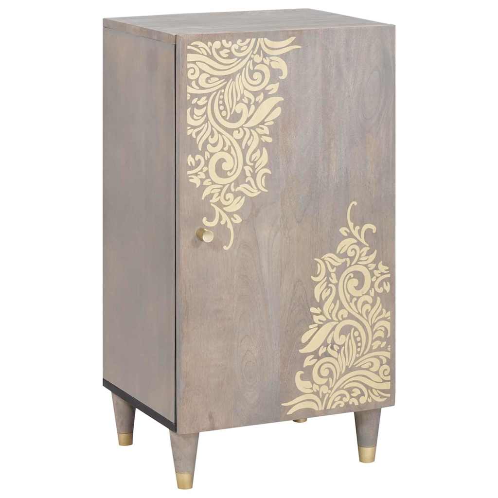 Sideboard mit Regal Braun 40 x 33 x 75 cm Massivholz Mango