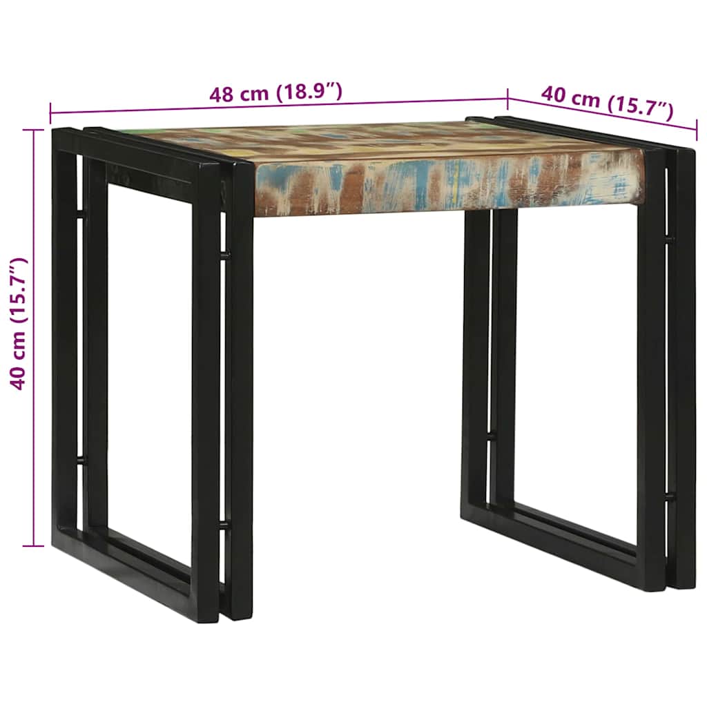 Couchtisch 2 pcs Braun 48 x 40 x 40 cm Massivholz Mango