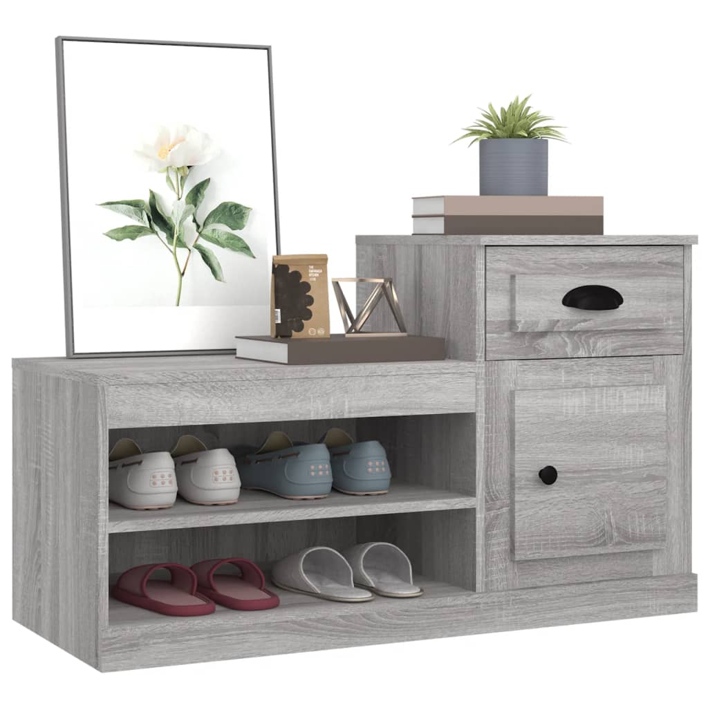 Schuhschrank Weiß 100x42x60 cm Holzwerkstoff