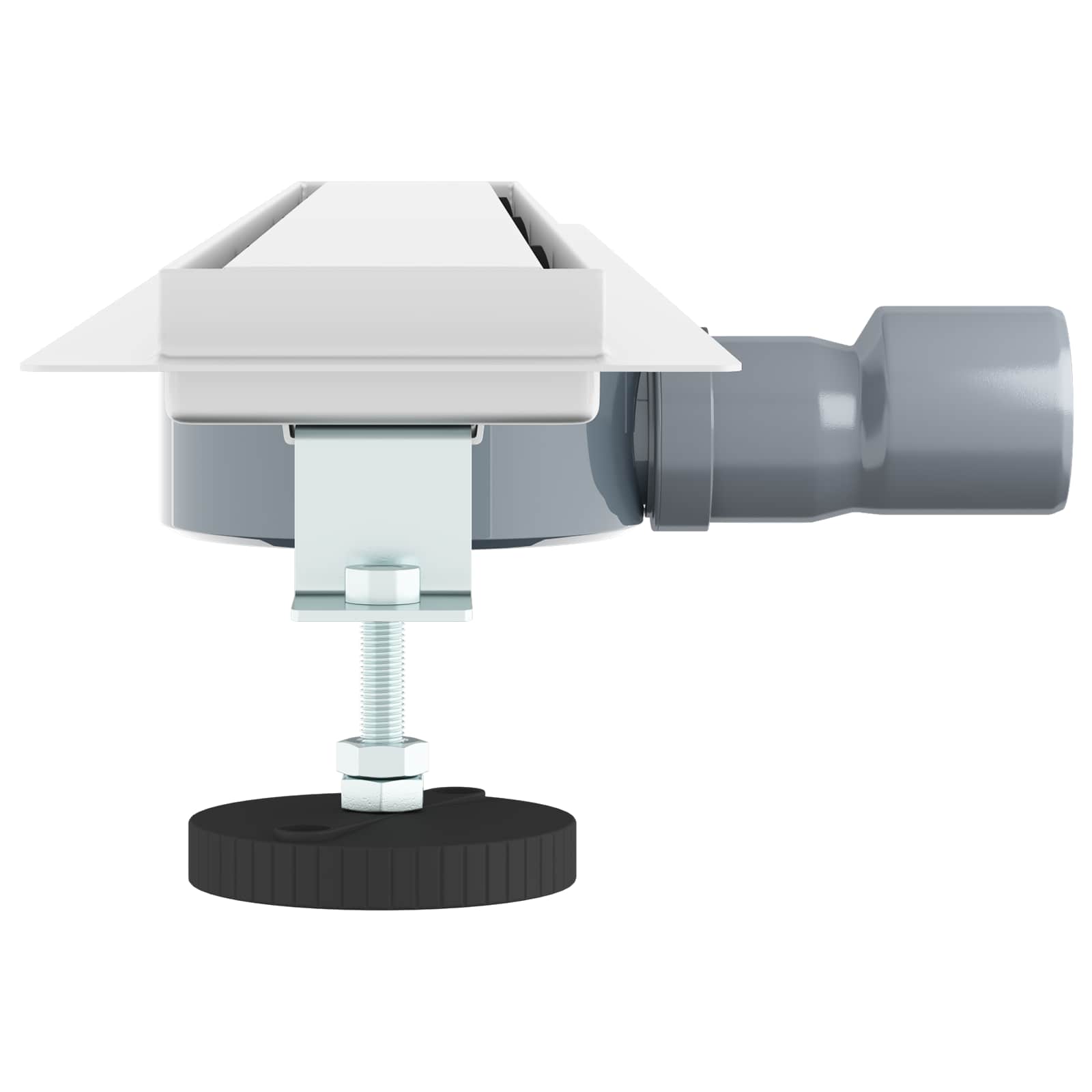 Duschablauf 2-in-1 mit 360° Siphon Silber 54 x 11 x 9,5 cm