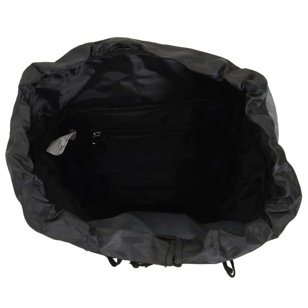 Wanderrucksack Schwarz 60 L Oxford-Gewebe