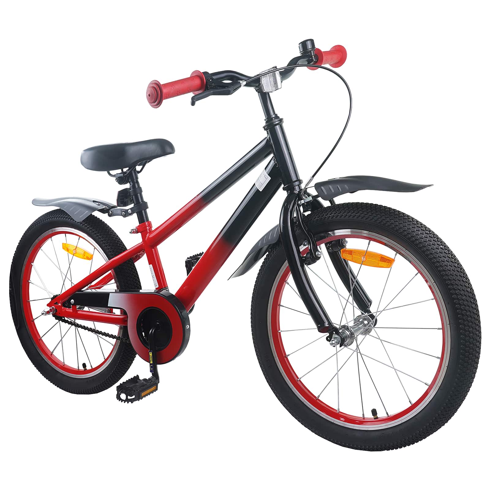 Kinderfahrrad 16 Zoll für 4-6 Jahre alt Grün Schwarz