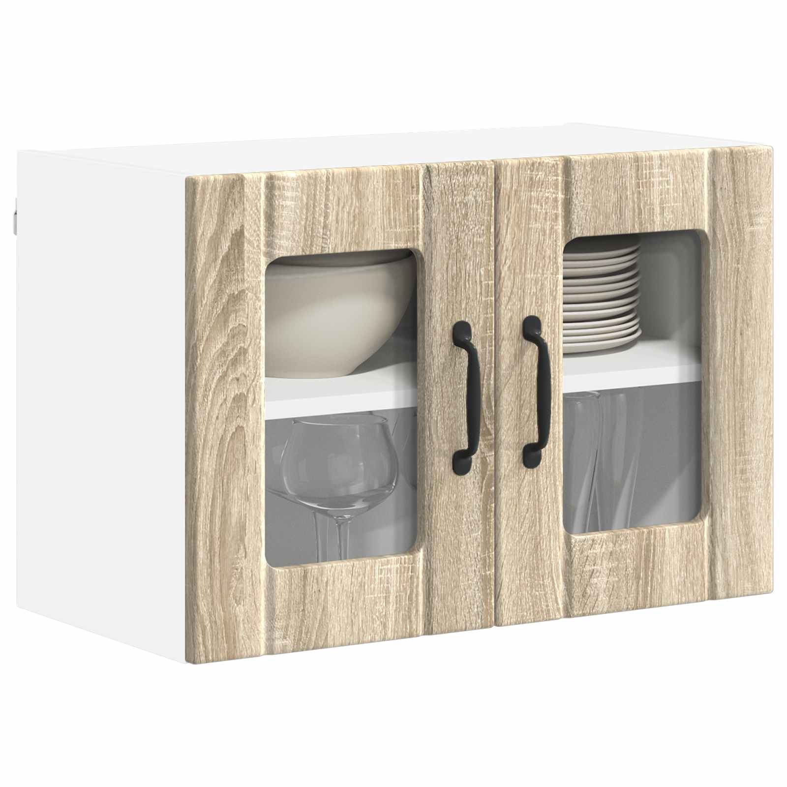 Herdumbauschränke 2 Stk. Lucca Weiß Holzwerkstoff