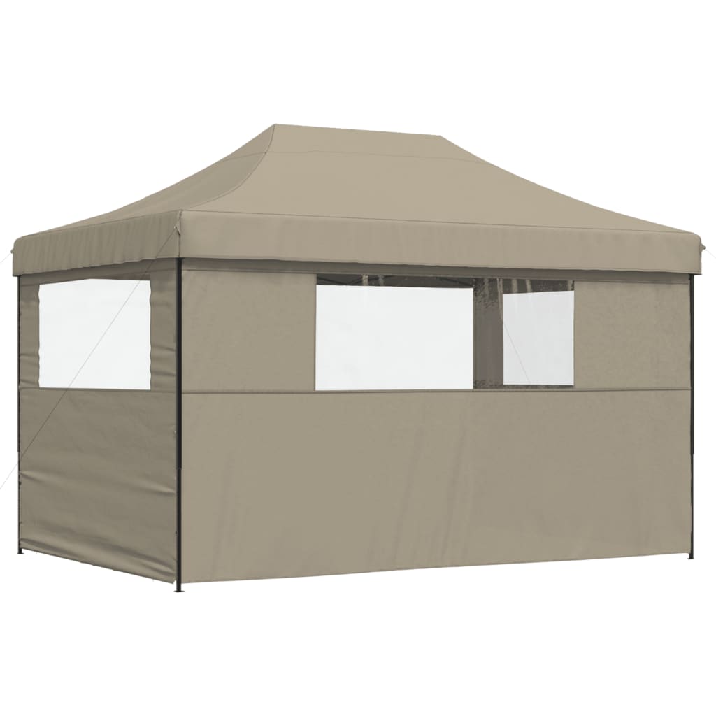 Partyzelt Faltbar Pop-Up Beige 410x279x315 cm