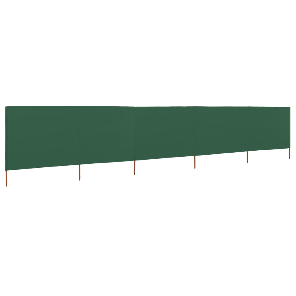 3-teiliges Windschutzgewebe 400 x 120 cm Weiß