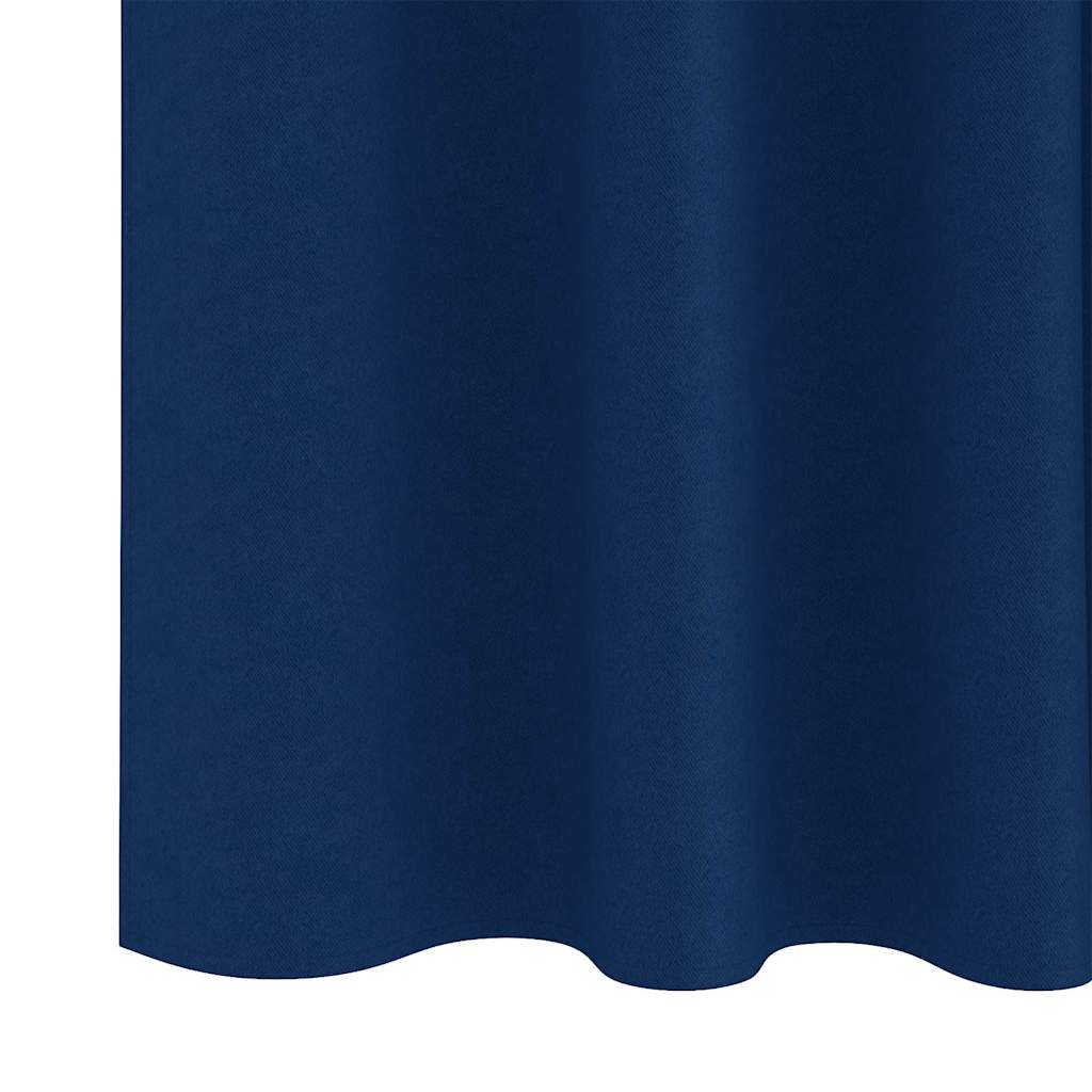 Verdunkelungs-Vorhänge mit Ringen 2 pcs Beige 140 x 140 cm