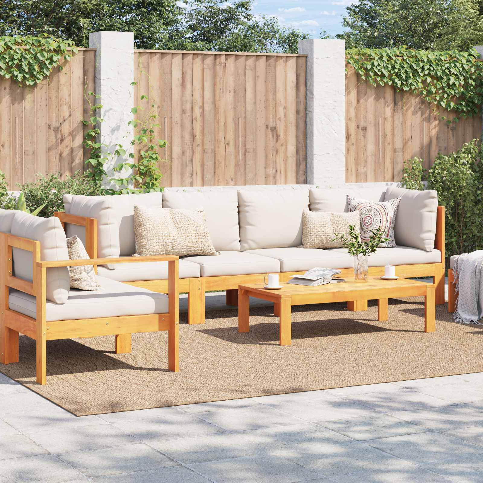 Bereichsteppiche Rechtwinklig AGIRA Natur 150 x 80 cm Polyester