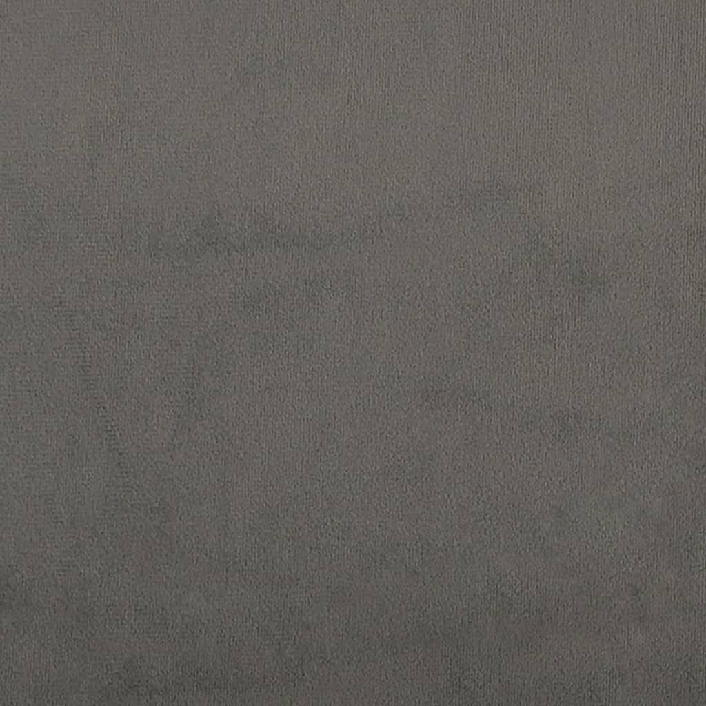 Kopfteil Hellgrau 80x7x118/128 cm Samt