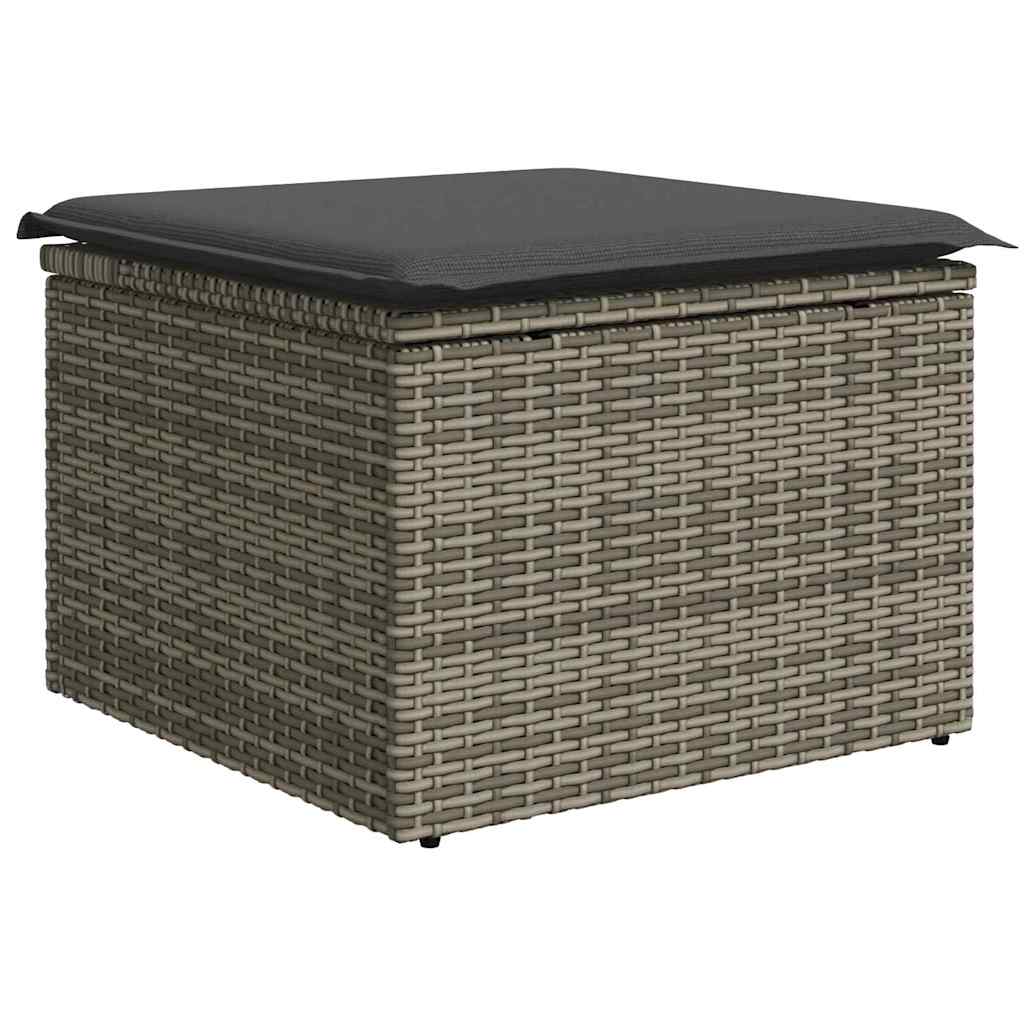 Garten Essgruppe mit Kissen 6 pcs Schwarz und Beige