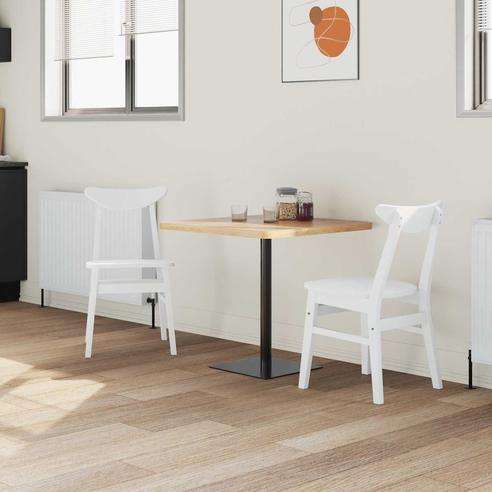Esszimmerstühle 2 pcs Hellbraun 42 x 47.5 x 81 cm