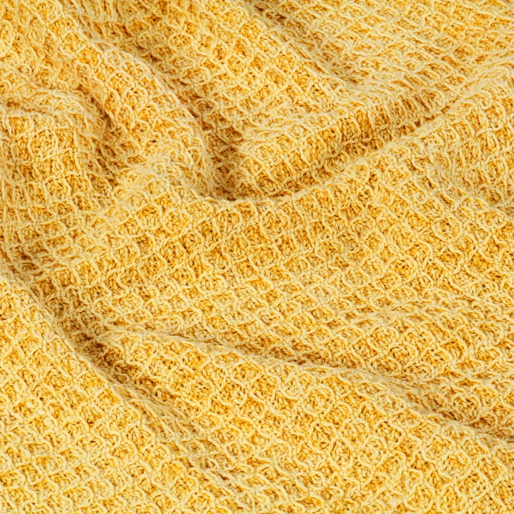 Überwurf Baumwolle 160x210 cm Anthrazit/Braun