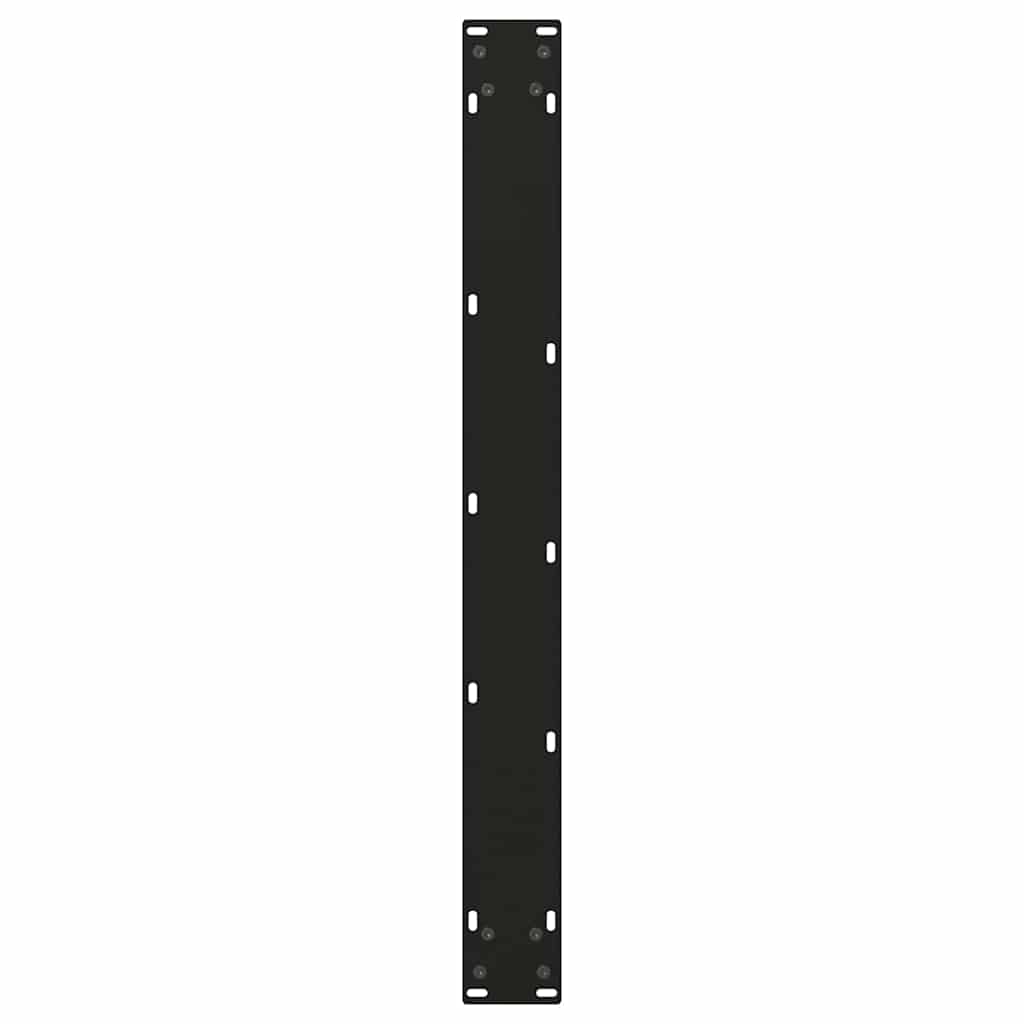 Couchtischbeine V-Form 2 Stück Schwarz 30x(30-31,3) cm Stahl