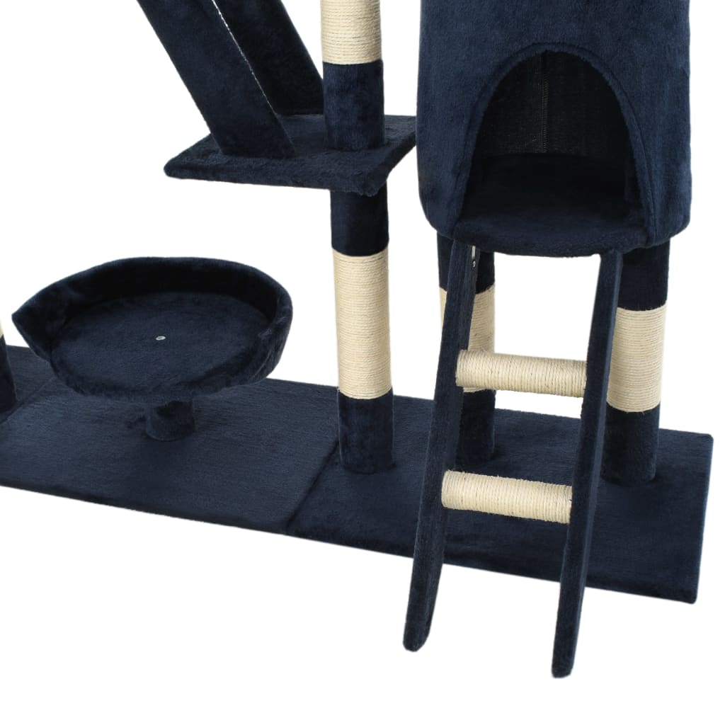 Katzen-Kratzbaum mit Sisal-Kratzsäulen 230 - 250 cm Beige