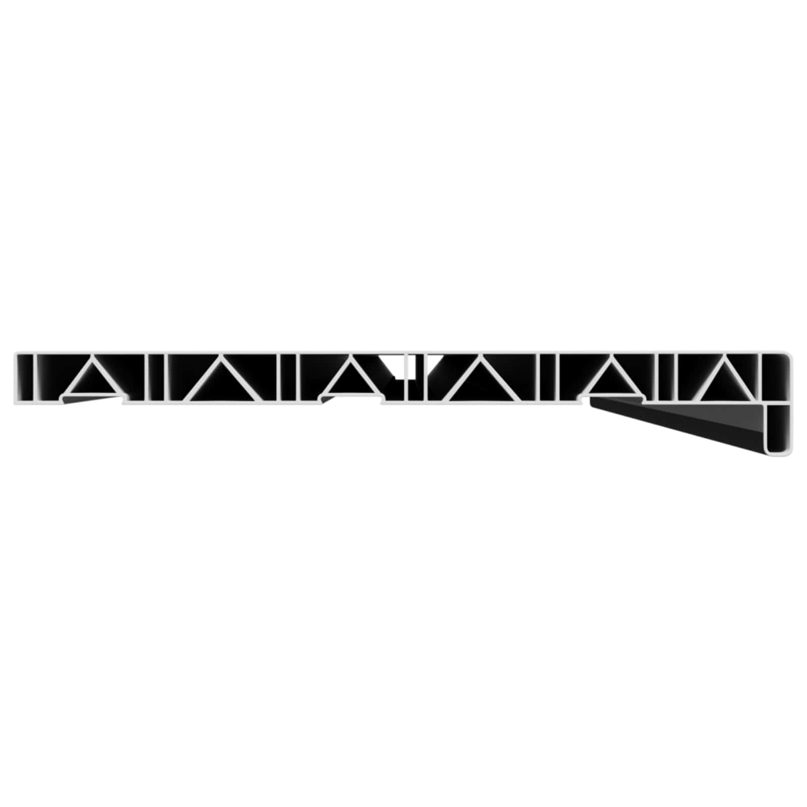 Fensterbank Weiß 60 x 10 x 4,5 cm PVC