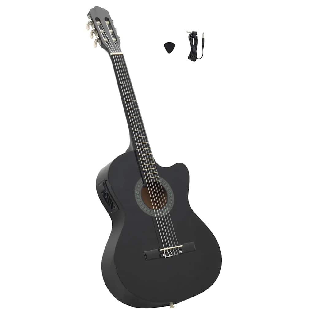 Westerngitarre Cutaway mit Equalizer und 6 Saiten