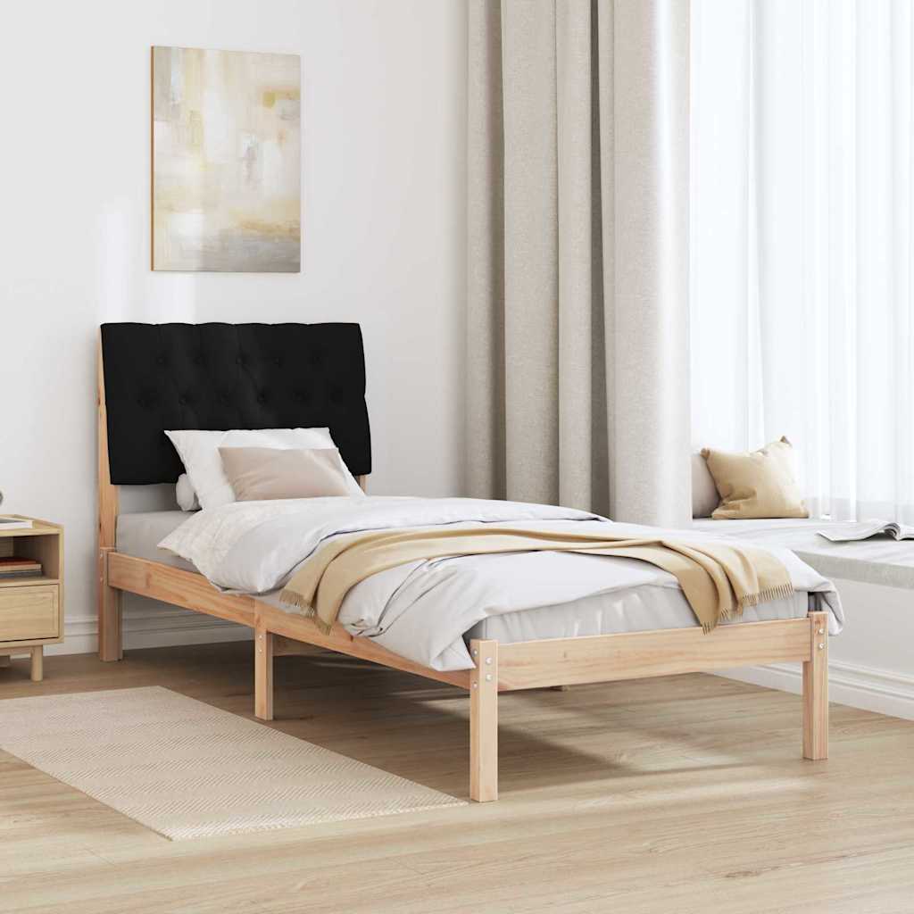 Bettgestell mit gepolstertem Kopfteil Braun 200 x 200 cm