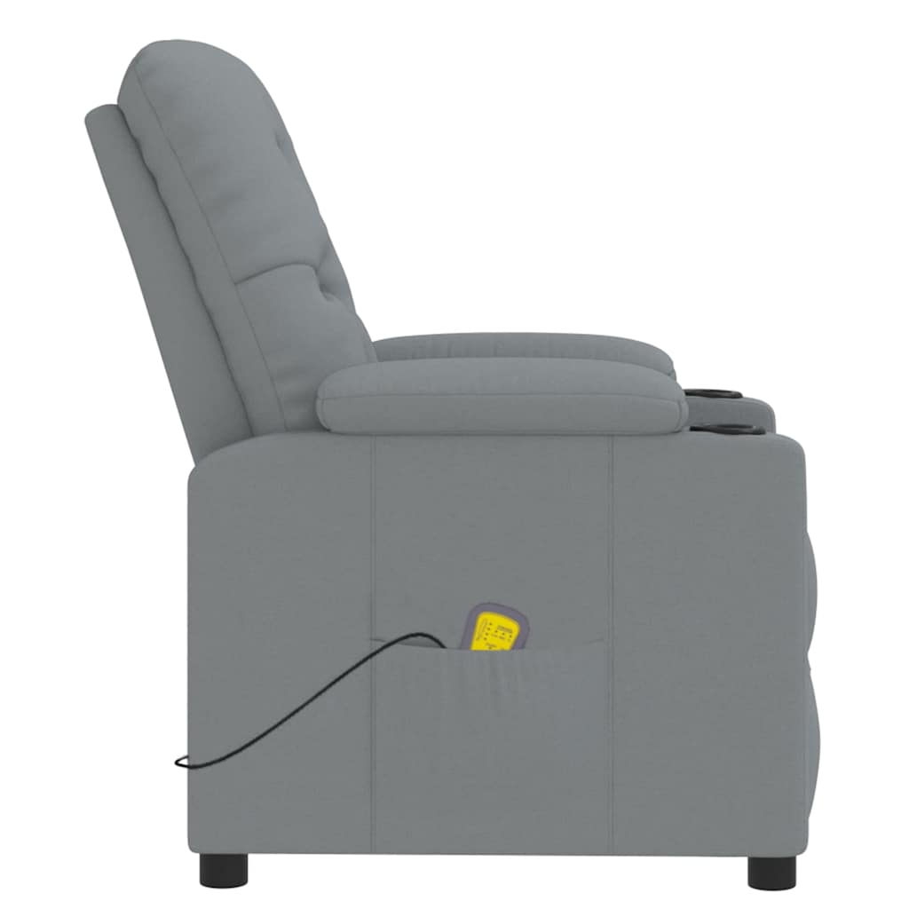 Massagesessel Schwarz Stoff