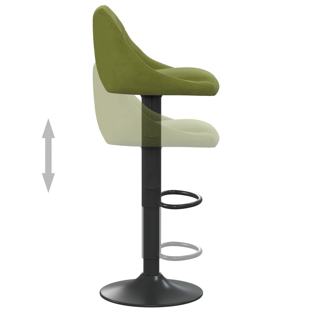 Barhocker Creme Samt
