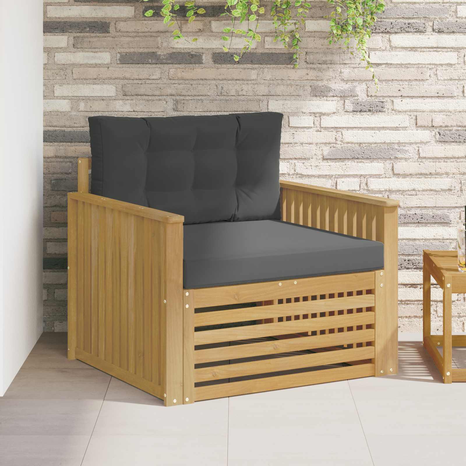 2 Stück Outdoor-Sofa Natur