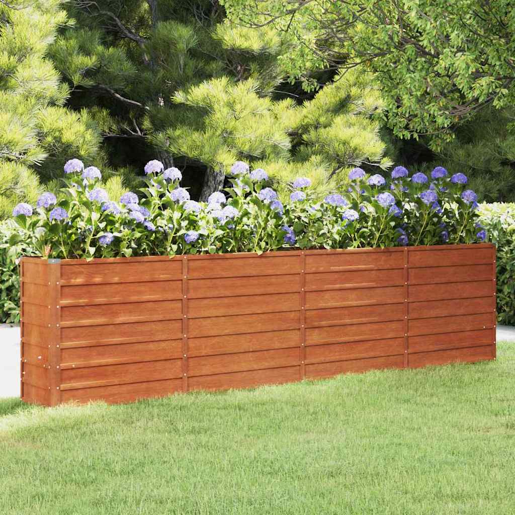 Hochbeet Rostig 100x100x77 cm Cortenstahl