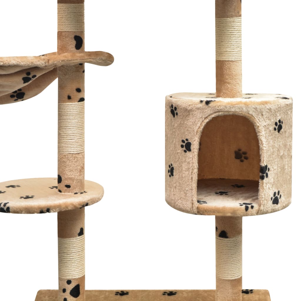 Katzen-Kratzbaum Sisal 125 cm Beige