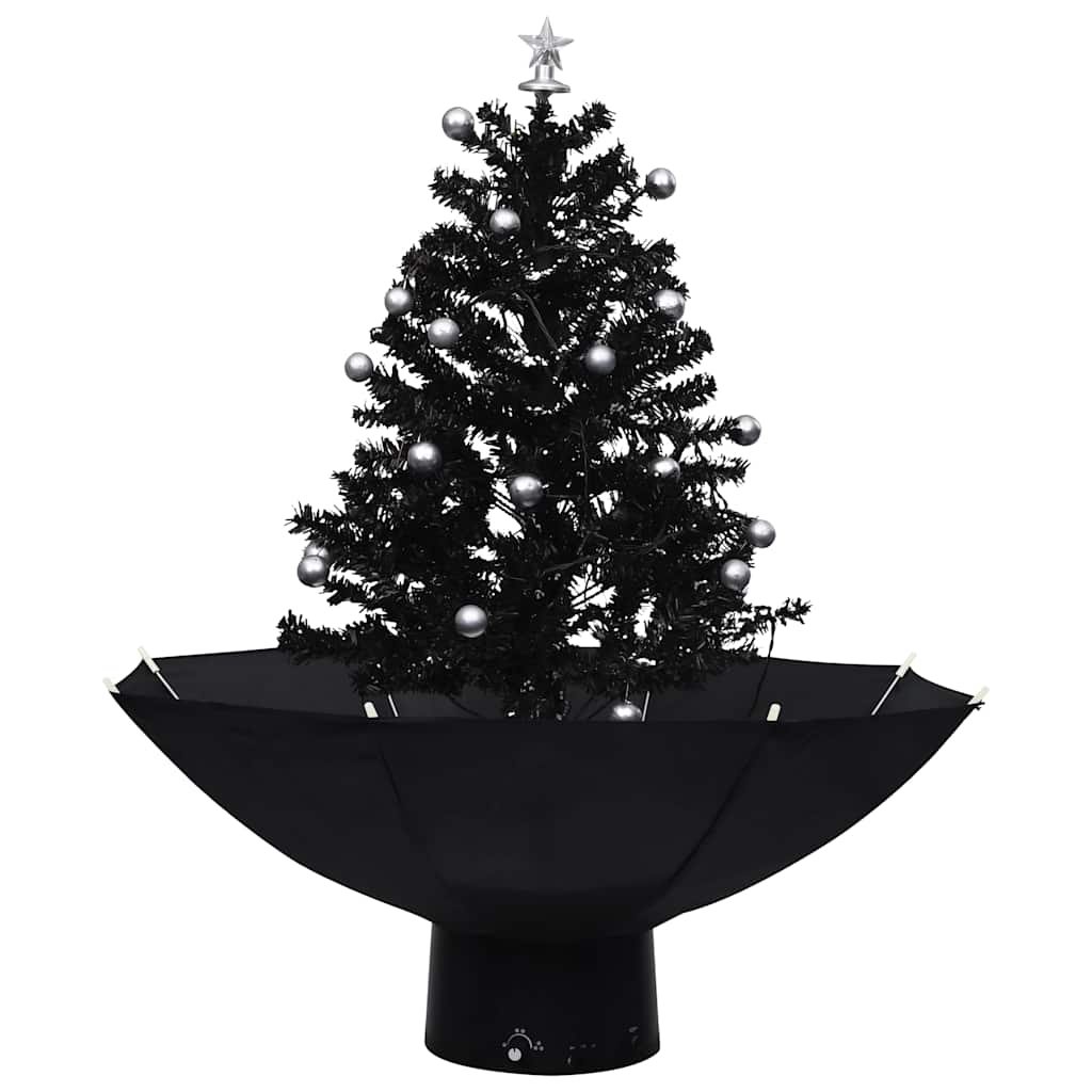 Schneiender Weihnachtsbaum mit Schirmfuß Grün 75 cm