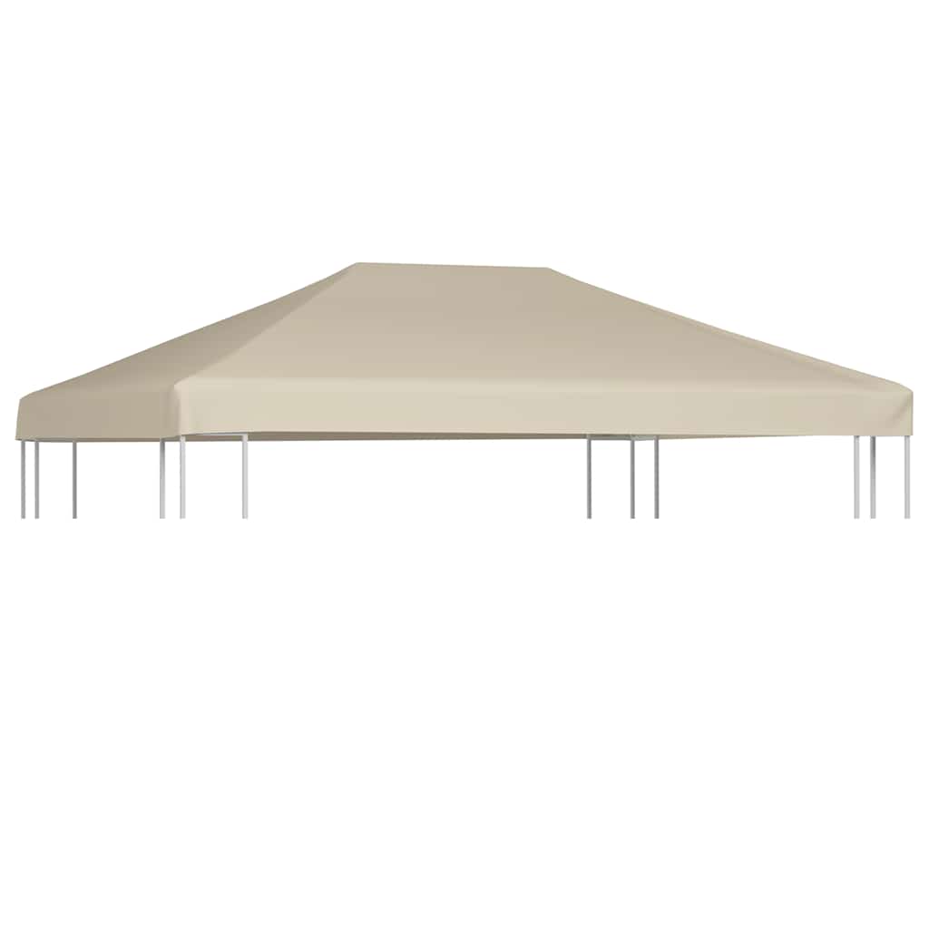 Pavillondach 310 g/m² 4x3 m Cremeweiß