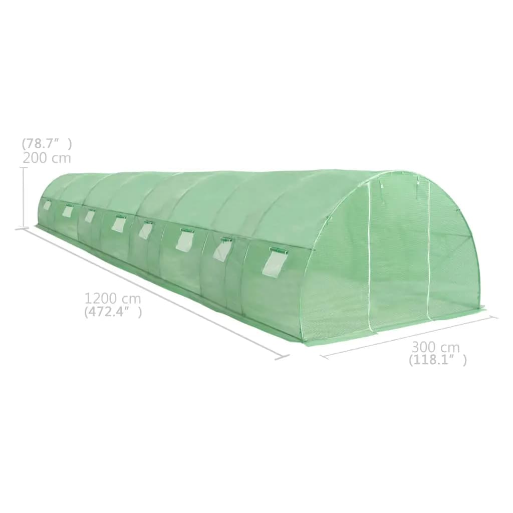 Gewächshaus 4,5 m² 300x150x200 cm