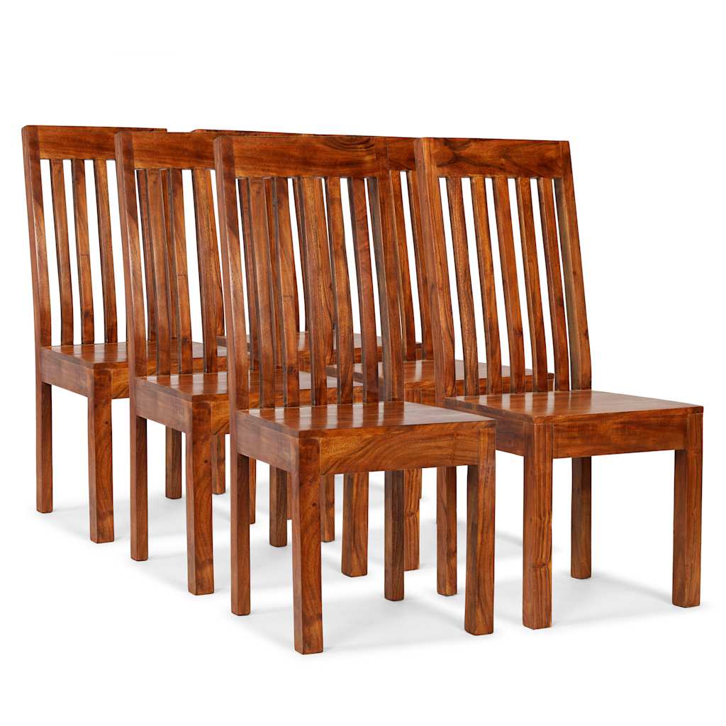 Esszimmerstühle 2 Stk. Massivholz mit Honigfarbenem Finish