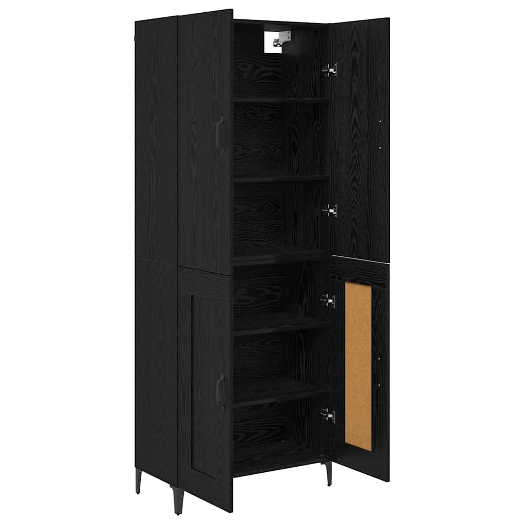 Highboard Altholz 69,5 x 34 x 180 cm Holzwerkstoff