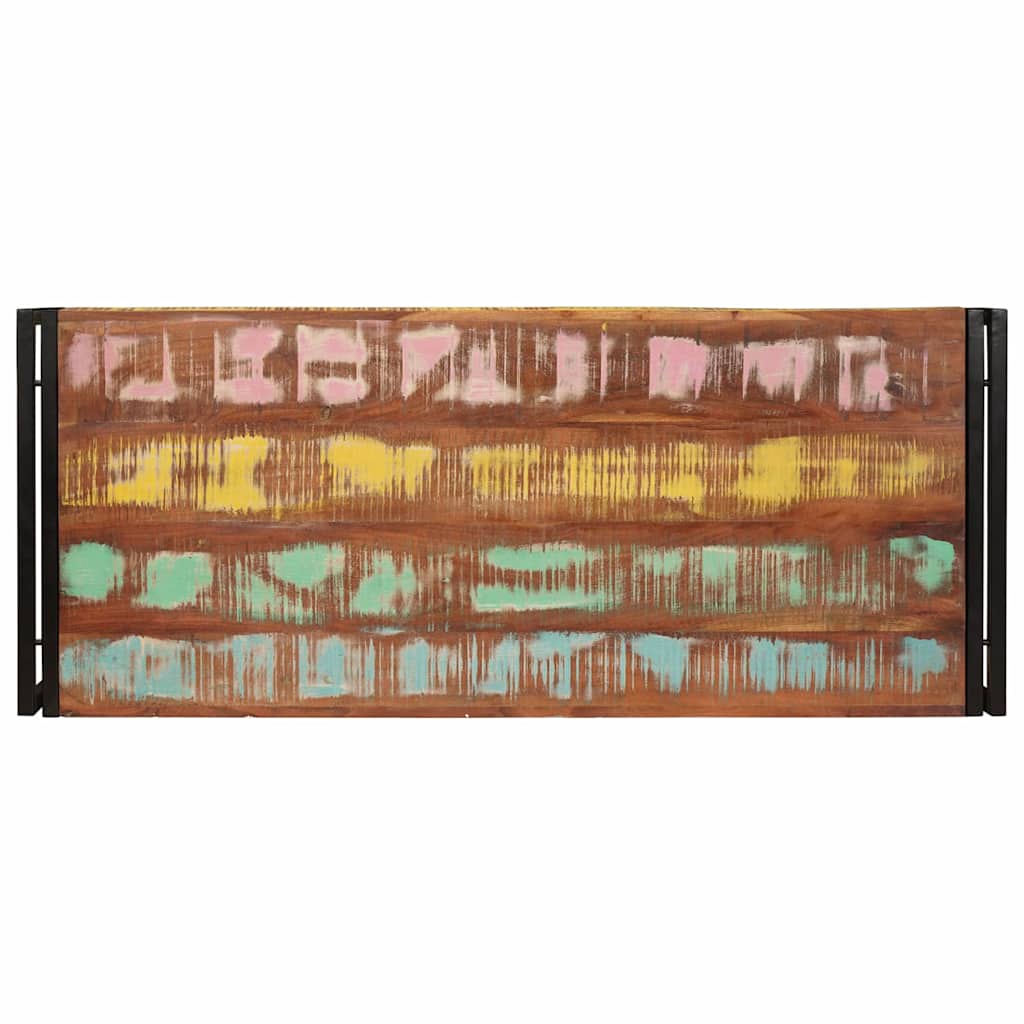 Badregal für Braun 40 x 50 x 23 cm Massives rohes Mangoholz