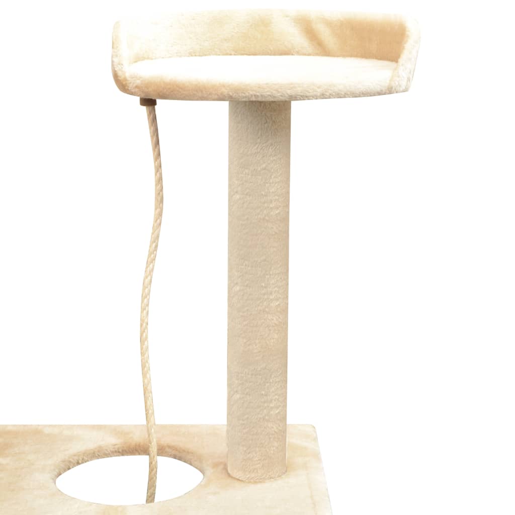 Katzen-Kratzbaum Sisal 125 cm Beige