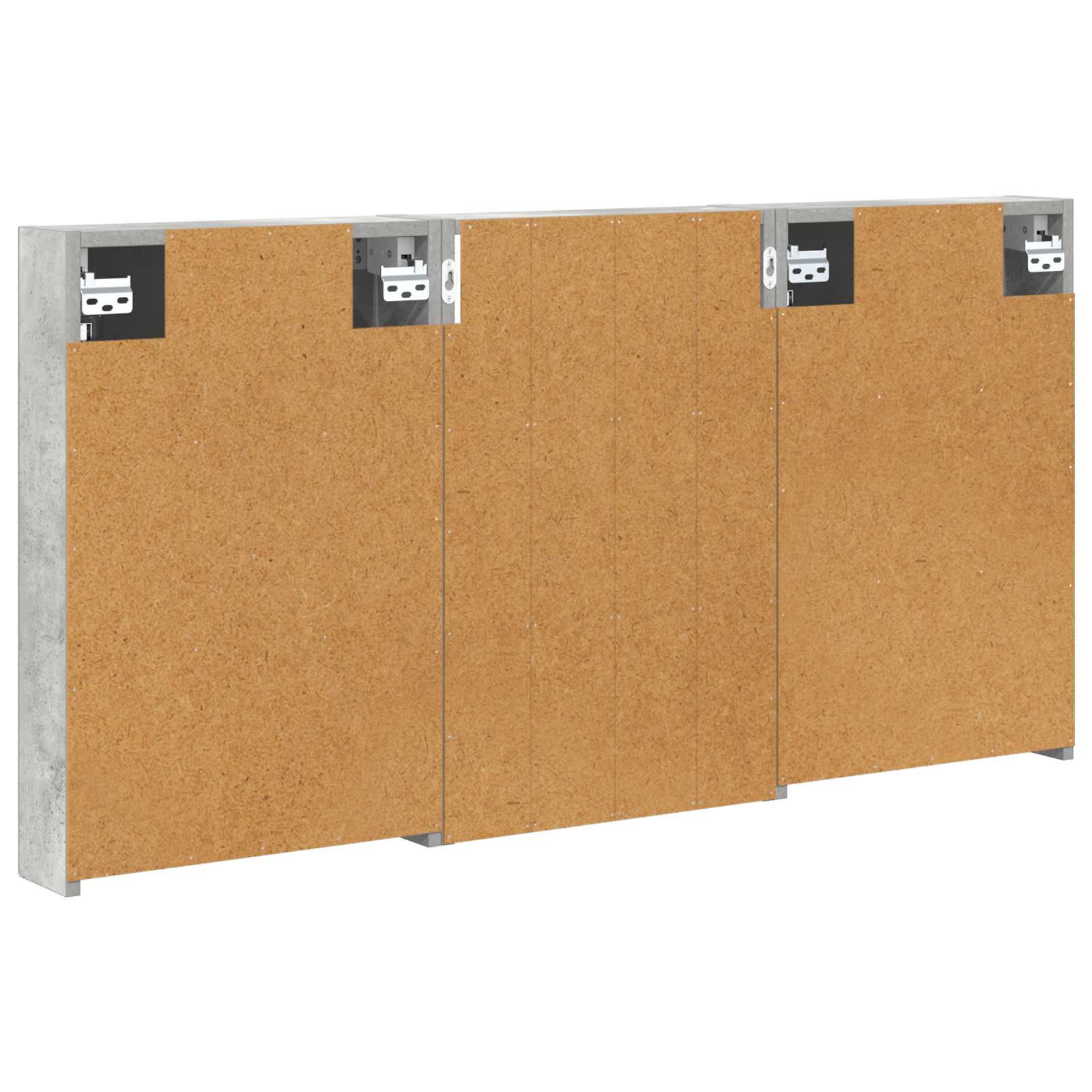 Badezimmerschrank-Set 3 pcs 80 x 10,5 x 50 cm Holzwerkstoff