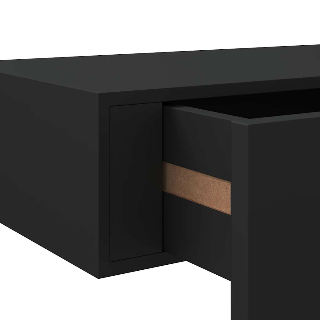 Wandregal mit Schublade Weiß 40x23,5x10 cm MDF